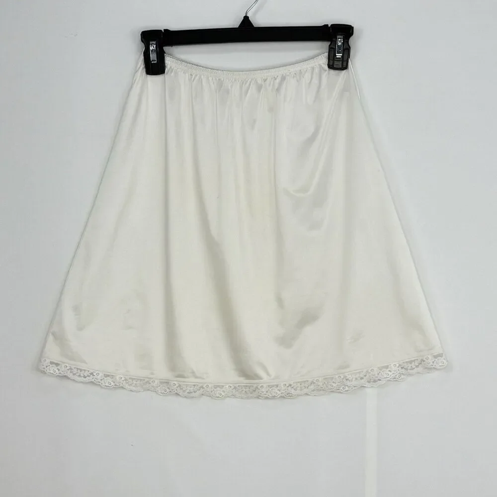 Vintage Skirt Slip Small Vanity Fair satin underskirt undergarment Lingerie
